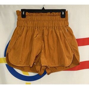 Free People Rust Orange Athletic Shorts